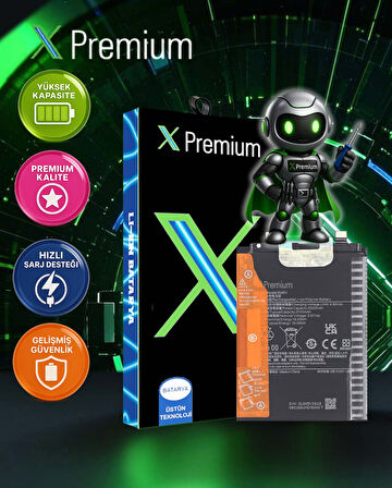 Xpremium Xiaomi Redmi Note 13 Pro 5G (BM5V) Batarya – 5020 mAh Süper Yüksek Kapasiteli Güçlendirilmiş Pil