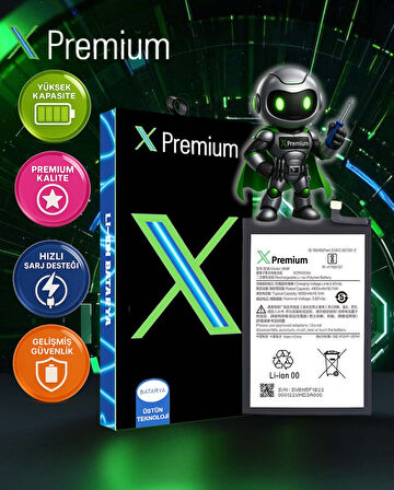 Xpremium Xiaomi Redmi 12 (BN5F) Batarya – 4900 mAh Süper Yüksek Kapasiteli Güçlendirilmiş Pil