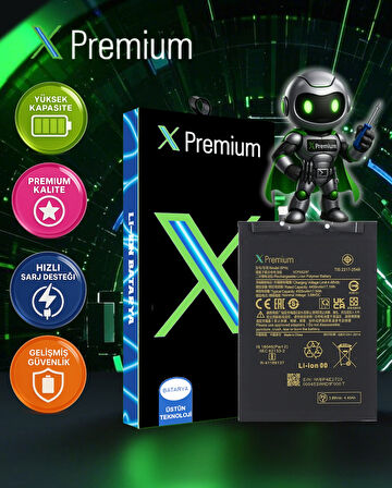 Xpremium Xiaomi Mi 13 Lite (BP4E) Batarya – 4500 mAh Süper Yüksek Kapasiteli Güçlendirilmiş Pil
