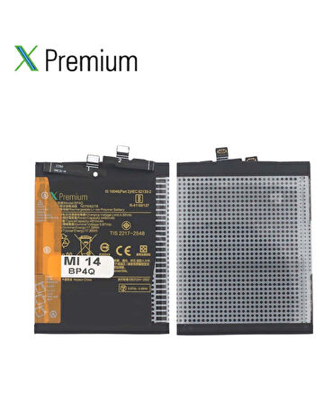 Xpremium Xiaomi Mi 14 (BP4Q) Batarya – 4610 mAh Süper Yüksek Kapasiteli Güçlendirilmiş Pil