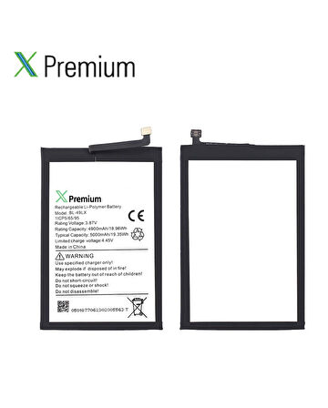 Xpremium Infinix Hot 20 (BL-49LX) Batarya – 5000 mAh Süper Yüksek Kapasiteli Güçlendirilmiş Pil