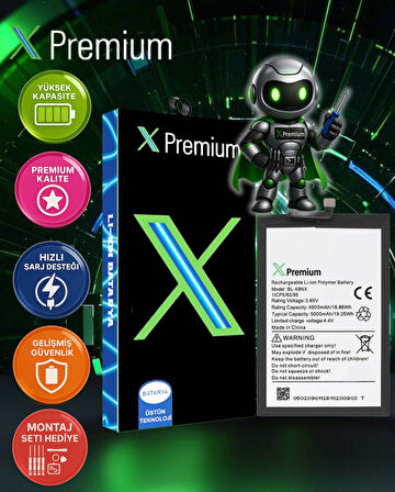 Xpremium Infinix Hot 30i (BL-49NX) Batarya – 5000 mAh Süper Yüksek Kapasiteli Güçlendirilmiş Pil