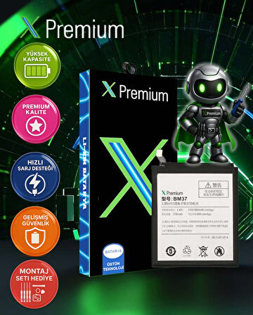 Xpremium ​​Xiaomi Mi 5s Plus BM37 Batarya Pil – Süper Yüksek Kalite 3700 mAh