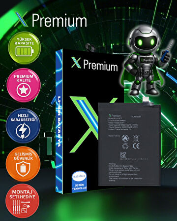 Xpremium General Mobile GM 20 / Omix X300 / Omix X500 Batarya Pil Süper Yüksek Kalite 3900 mAh