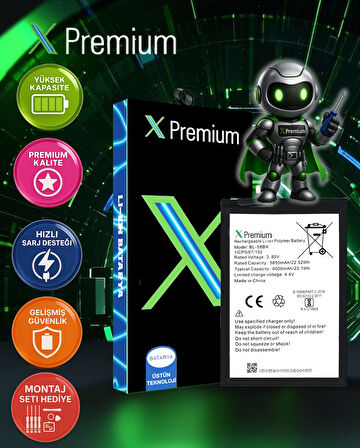 Xpremium İnfinix Note 7 / Hot 11S / Note 10 Batarya Pil Süper Yüksek Kalite 6000 mAh BL-58BX