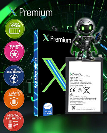 Xpremium İnfinix Hot 8 / Hot 9 / Hot 9 Pro / Hot 10 Lite / Hot 20i / Smart 5 / Note 7 Lite Batarya Pil Süper Yüksek Kalite 5000 mAh BL-49FX