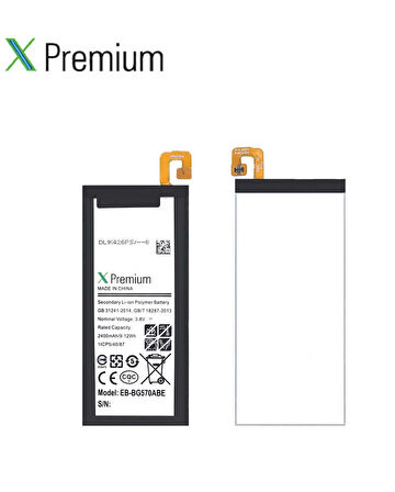 Xpremium Samsung J5 Prime SM-G570 Batarya Pil Süper Yüksek Kalite 2500 mAh