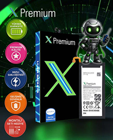 Xpremium Samsung C5 Pro SM-C5010 Batarya Pil Süper Yüksek Kalite 3000 mAh