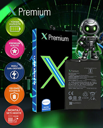 Xpremium Xiaomi Redmi Note 9 Pro BN52 Batarya Pil Süper Yüksek Kalite 5020 mAh