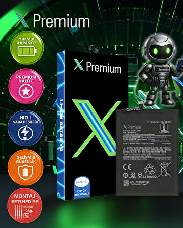 Xpremium Xiaomi Redmi Note 9S BN55 Batarya Pil Süper Yüksek Kalite 5020 mAh