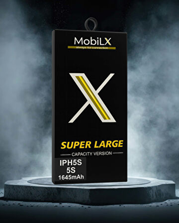MobilX iPhone 5S Batarya Pil Süper Yüksek Kapasiteli Güçlendirilmiş 1645 mAh