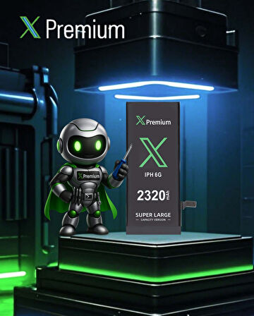 Xpremium iPhone 6 Batarya Pil Süper Yüksek Kapasiteli Güçlendirilmiş 2320 mAh
