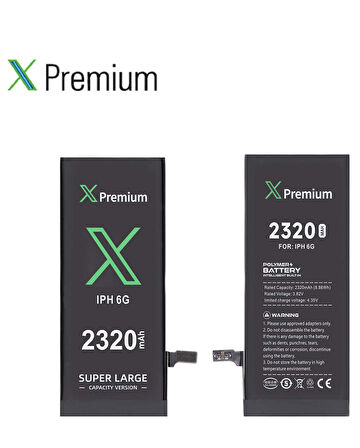 Xpremium iPhone 6 Batarya Pil Süper Yüksek Kapasiteli Güçlendirilmiş 2320 mAh