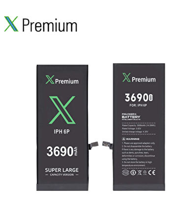 Xpremium iPhone 6 Plus Batarya Pil Süper Yüksek Kapasiteli Güçlendirilmiş 3690 mAh