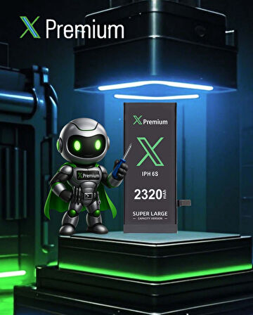 Xpremium iPhone 6S Batarya Pil Süper Yüksek Kapasiteli Güçlendirilmiş 2320 mAh