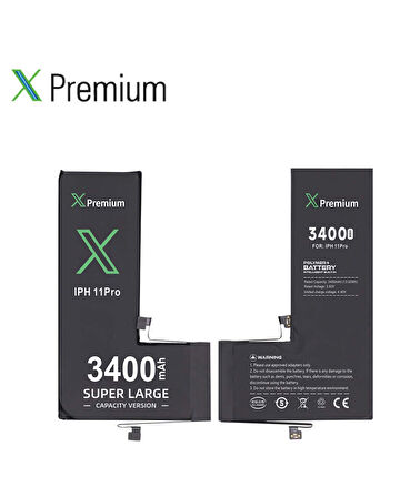Xpremium iPhone 11 Pro Max Batarya Pil Süper Yüksek Kapasiteli Güçlendirilmiş 4200 mAh