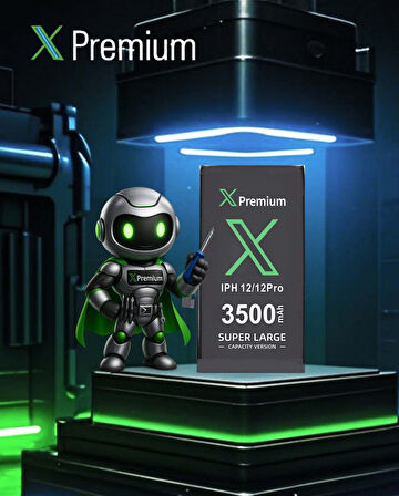 Xpremium iPhone 12 / 12 Pro Batarya Pil Süper Yüksek Kapasiteli Güçlendirilmiş 3500 mAh