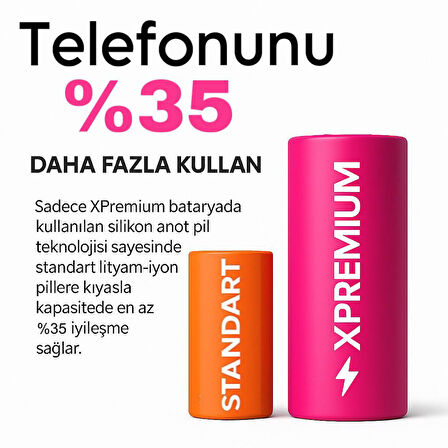 Xpremium iPhone 12 Pro Max Batarya Pil Süper Yüksek Kapasiteli Güçlendirilmiş 4200 mAh