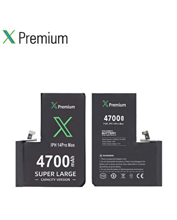 Xpremium iPhone 14 Pro Max Batarya Pil Süper Yüksek Kapasiteli Güçlendirilmiş 4550 mAh