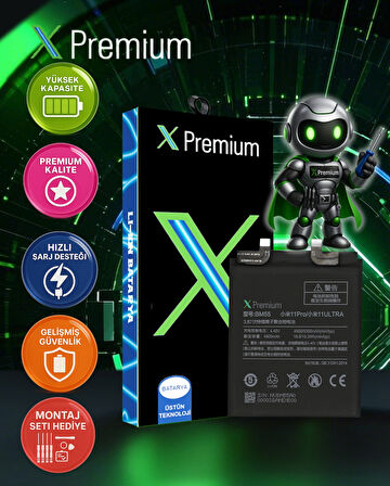 Xpremium Xiaomi MI 11PRO Uyumlu Batarya Pil Süper Yüksek Kalite 5000 mAh BM55