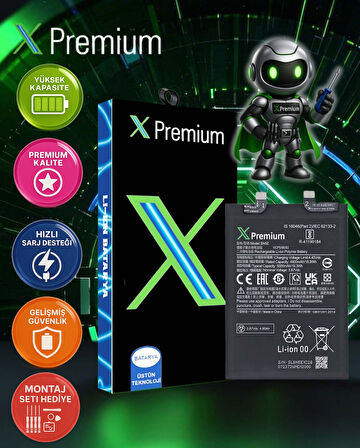 Xpremium Xiaomi Redmi NOTE 11E PRO Uyumlu Batarya Pil Süper Yüksek Kalite 4900 mAh BN5E