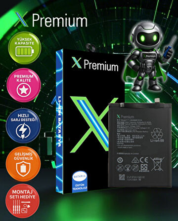 Xpremium Huawei Maimang6 Uyumlu Batarya Pil Süper Yüksek Kalite 3240/3340 mAh HB356687ECW