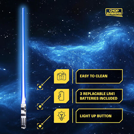 Valkyrie 8 Parça LED Işıklı Chopstik Işık Kılıcı Yemek Çubukları  Star Wars Tema Çöpstik