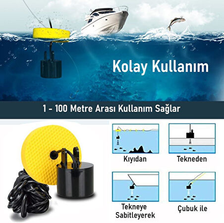 Valkyrie Taşınabilir Balık Bulucu 0,7-100m Derinlik Sonar