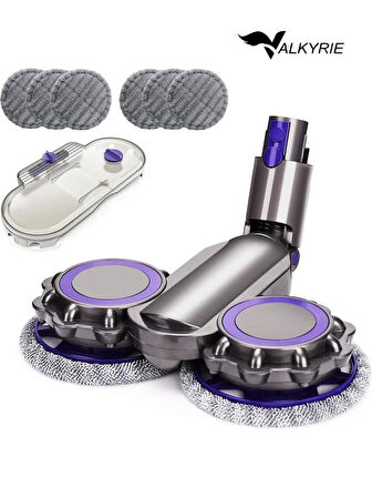 Valkyrie Dyson Uyumlu Paspas Başlığı Su Püskürtmeli Mop Başlık (V7/V8/V10/V11/V15) 6 Paspaslı  
