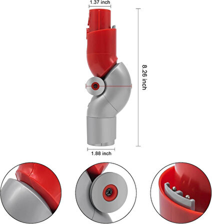 Valkyrie Mobilya Altı Temizlik Adaptörü – Dyson V7/V8/V10/V11/V15/Gen5 Uyumlu