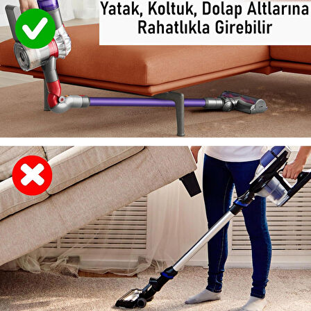 Valkyrie Mobilya Altı Temizlik Adaptörü – Dyson V7/V8/V10/V11/V15/Gen5 Uyumlu