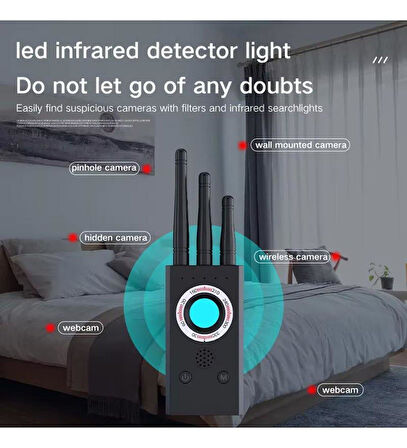 Valkyrie T16 RF Casus Kamera & GPS Tracker Dedektör – Dinleme ve Gizli Cihaz Tarayıcı