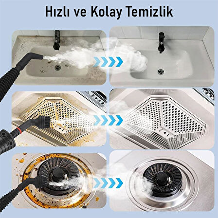 Valkyrie Çok Amaçlı Basınçlı Buhar Temizleyici – El Tipi Buharlı Temizlik Makinesi