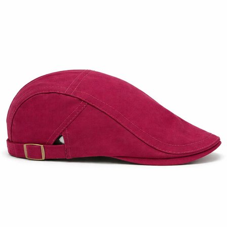 Erkek Şapka Kasket Düz Renk Ayarlanabilir Unisex Şapka Günlük Kullanım Yazlık Kasket Bordo