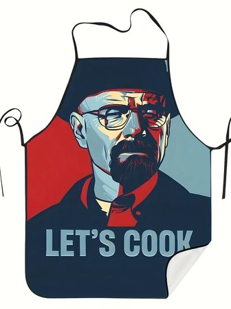 Valkyrie Let’s Cook Baskılı Komik Mutfak Önlüğü Unisex Ayarlanabilir Askılı Walter White