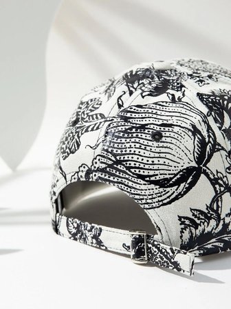 Valkyrie Kadın Siyah Beyaz Desenli Ayarlanabilir Şapka Baseball Cap Günlük Spor Şapka