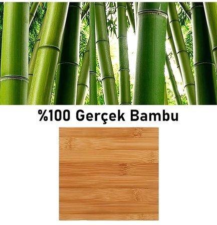 Valkyrie 3 Katlı Bambu Kitaplık 60x23x72 cm Doğal Ahşap Görünümlü Çok Amaçlı Dekoratif Raf