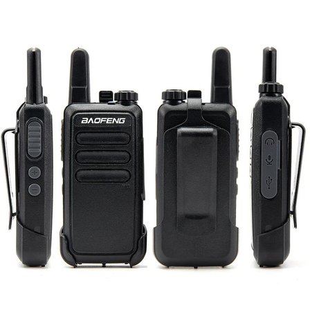 Valkyrie PMR Baofeng 2 Adet BF-R5 El Telsizi Seti - Çift Kulaklık 2li Set Lisanssız Şarjlı 16 Kanal Vox Telsiz Seti