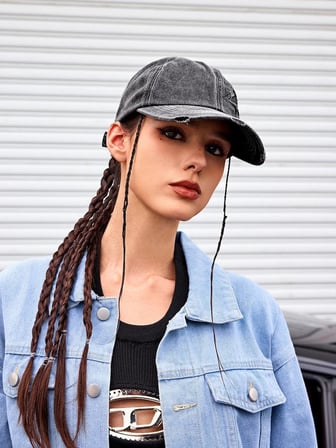 Valkyrie Vintage Siyah Yıldız Nakışlı Şapka Unisex Eskitme Baseball Cap Ayarlananır Pamuk Spor Şapka