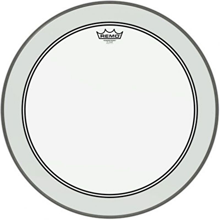 REMO P3-1322-C2- Powerstroke® P3 Şeffaf 22\" Bas Davul Derisi