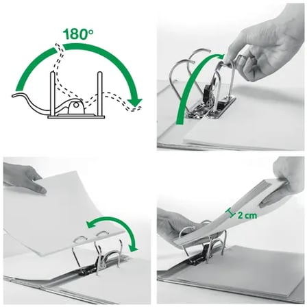 Leitz Klasör 180 Derece Active Leitz Solid Geniş Mavi