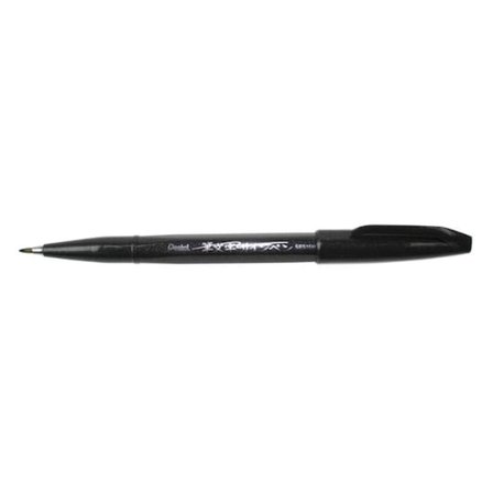 Pentel Brush Sing Fırça Uçlu Kaligrafi Kalemi Black (10 Lu Paket) Ses15C-Ax