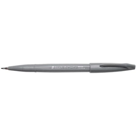Pentel Brush Sing Fırça Uçlu Kaligrafi Kalemi Grey (10 Lu Paket) Ses15C-Nx