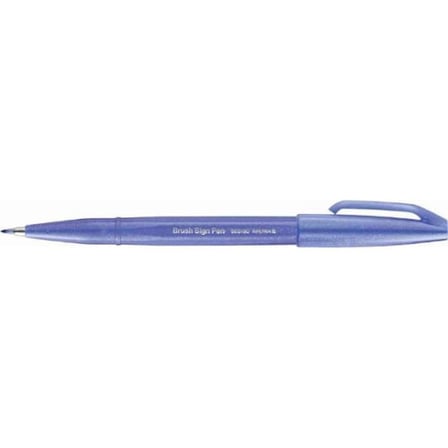 Pentel Brush Sing Fırça Uçlu Kaligrafi Kalemi Blue Violet (10 Lu Paket) Ses15C-V2X