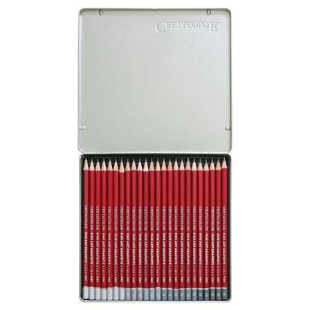 Cretacolor Cleos Fine Art Dereceli Kalem Seti 24 Lü Metal Kutu 16024