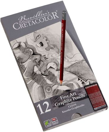 Cretacolor Cleos Fine Art Dereceli Kalem Seti 12 Li Metal Kutu 16052