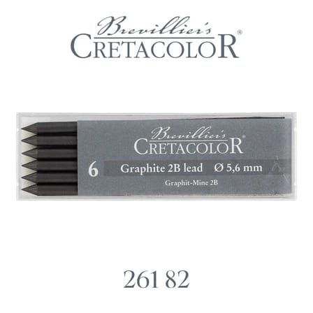 Cretacolor Graphite 2B Portmin Uç 5,6Mm (6 Lı Paket) 26182