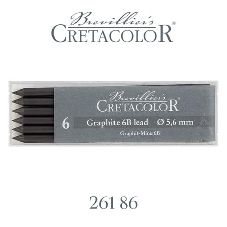 Cretacolor Graphite 6B Portmin Uç 5,6Mm (6 Lı Paket) 26186
