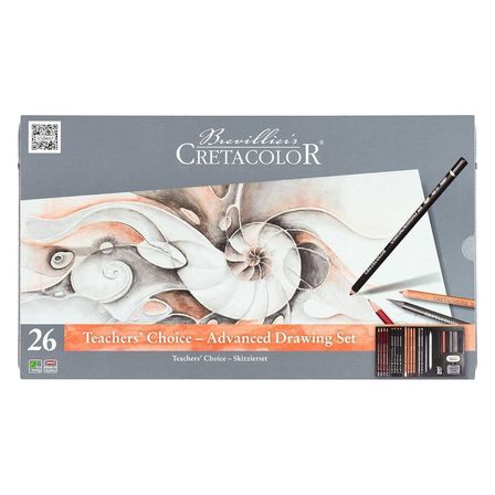 Cretacolor Teachers Choice Advanced Drawing Set Profesyonel Çizim Seti Metal Kutu 27 Parça 40042