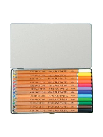 Cretacolor Fine Art Pastel Boya Kalemi Seti 12 Renk Metal Kutu 47012